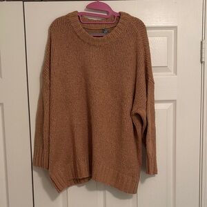 Aerie Warm Brown Crew Neck Sweater